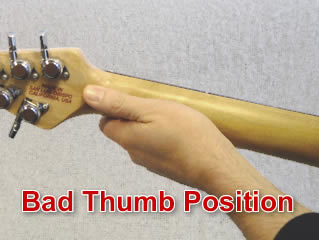 Bad thumb position
